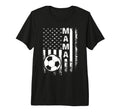 Soccer Mama America Flag Tri Blend T-Shirt - Graphic Print Men Women - T-Shirt, Sweatshirt, Hoodie