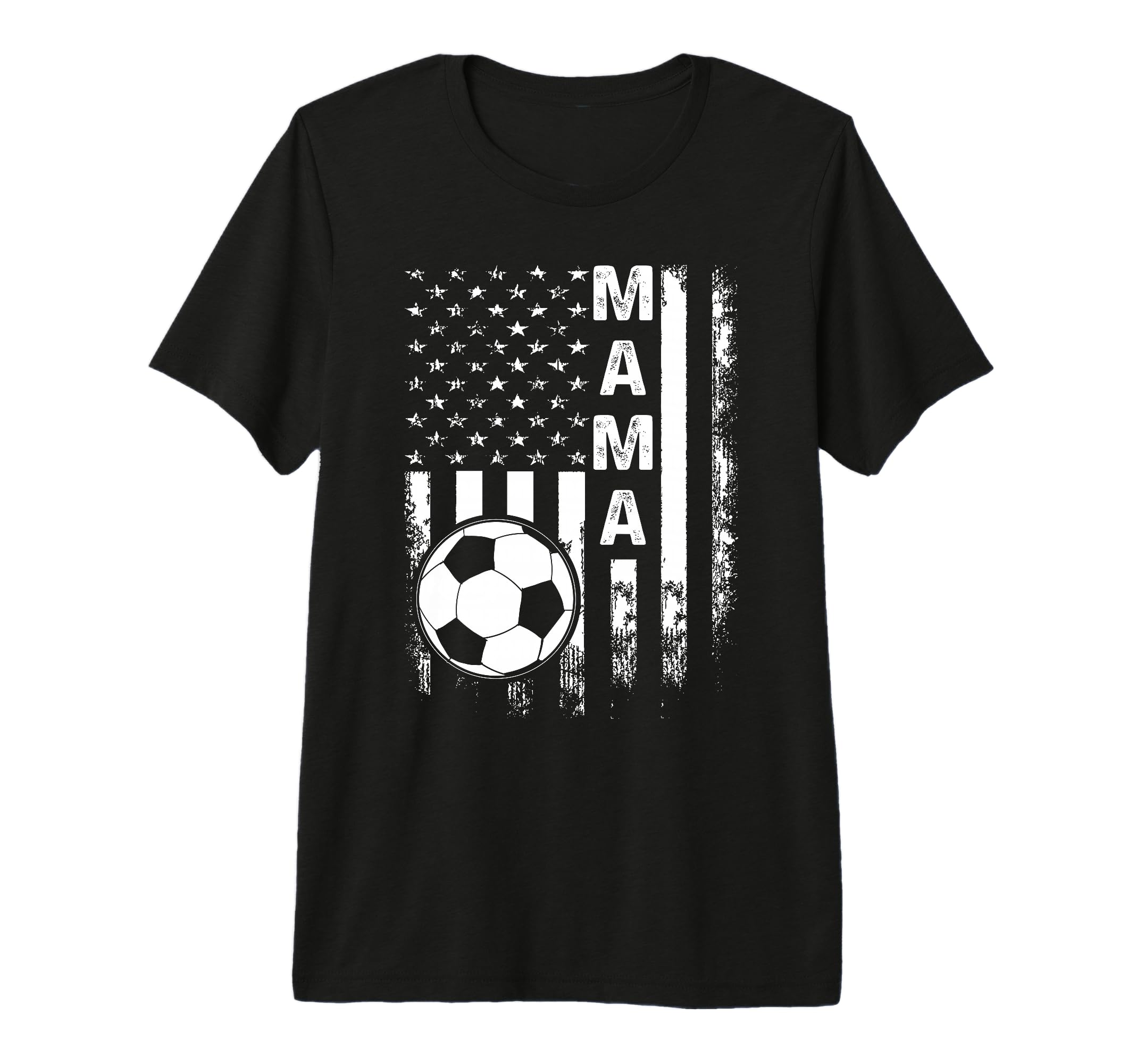 Soccer Mama America Flag Tri Blend T-Shirt - Graphic Print Men Women - T-Shirt, Sweatshirt, Hoodie
