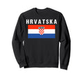 Hrvatska Croatia Flag Soccer Sweatshirt - Streetwear Style for Adults - T-Shirt, Sweatshirt, Hoodie