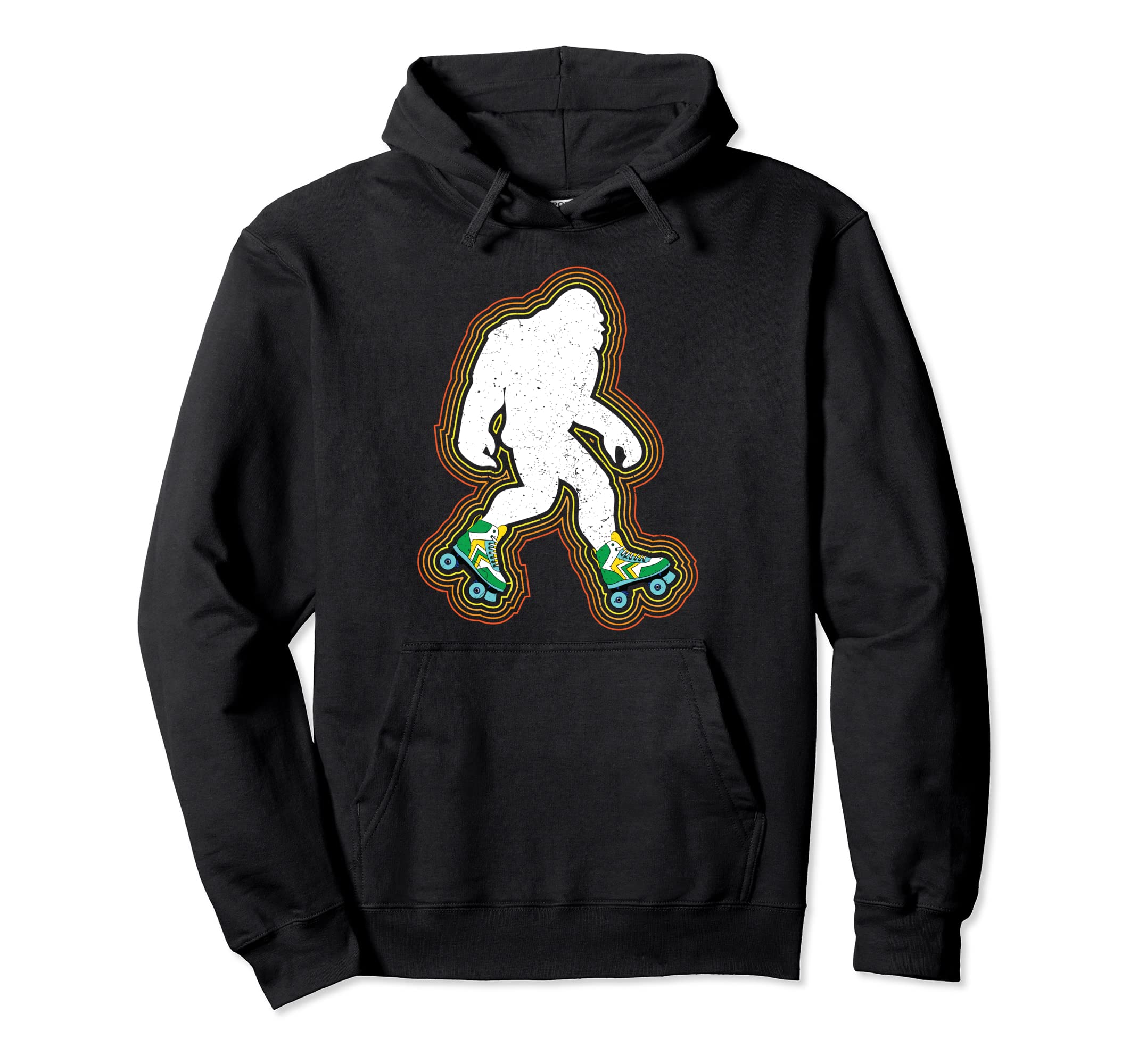Roller Skating Bigfoot Skates Hoodie - Streetwear Style for Adults - T-Shirt, Sweatshirt, Hoodie