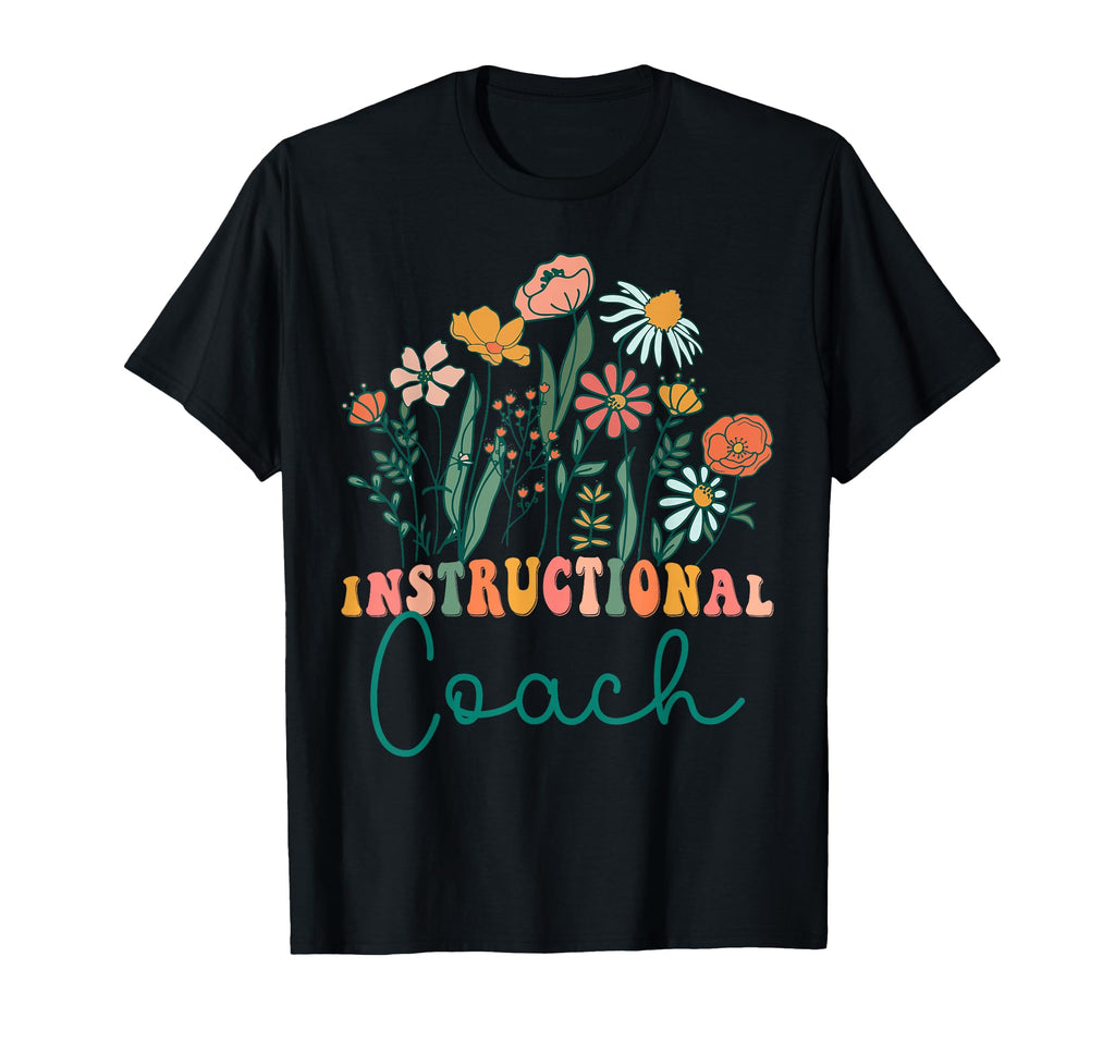 Groovy Wildflower Instructional Coach Tees T-Shirt - Trendy Graphic Unisex - T-Shirt, Sweatshirt, Hoodie