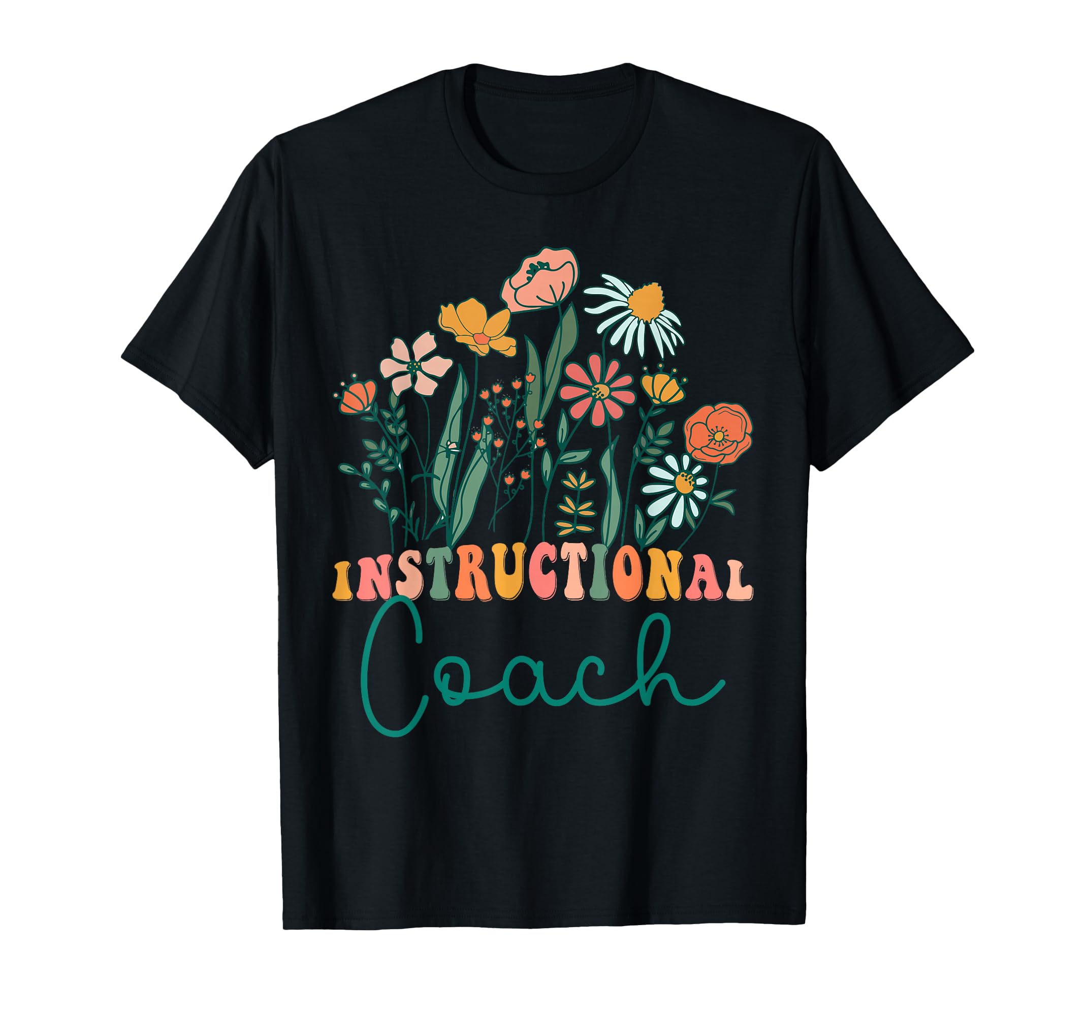 Groovy Wildflower Instructional Coach Tees T-Shirt - Trendy Graphic Unisex - T-Shirt, Sweatshirt, Hoodie