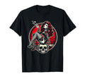 Tattoo Goth Pin Up Skull Horror T-Shirt - Casual Everyday Wear for Adults - T-Shirt, Sweatshirt, Hoodie