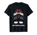 Netherlands Flag Hairbun Football Soccer T-Shirt - Unique Graphic Unisex - T-Shirt, Sweatshirt, Hoodie