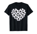 Heart Soccer Balls T-Shirt - Trendy Graphic Men Women - T-Shirt, Sweatshirt, Hoodie
