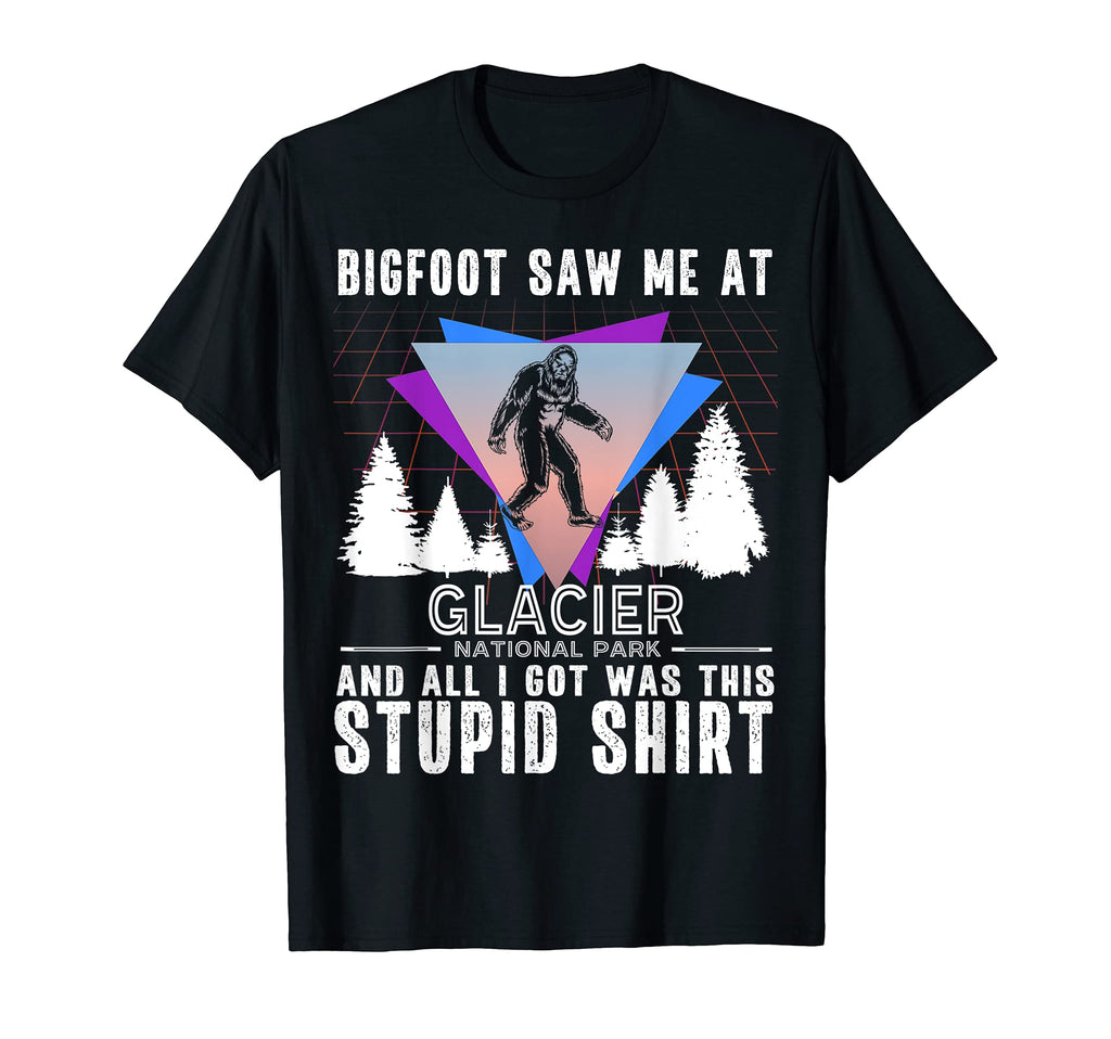 Glacier National Park Montana Bigfoot T-Shirt - Novelty Apparel Unisex - T-Shirt, Sweatshirt, Hoodie