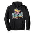 70S This Is How I Roll Roller Skates Hoodie - Fun Novelty Design for Adults - T-Shirt, Sweatshirt, Hoodie
