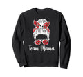 Soccer Team Mama Messy Bun Soccer Sweatshirt - Trendy Graphic Men Women - T-Shirt, Sweatshirt, Hoodie