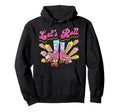 Roller Skating Skate 1970S Lets Roll Hoodie - Minimalist Print for Adults - T-Shirt, Sweatshirt, Hoodie