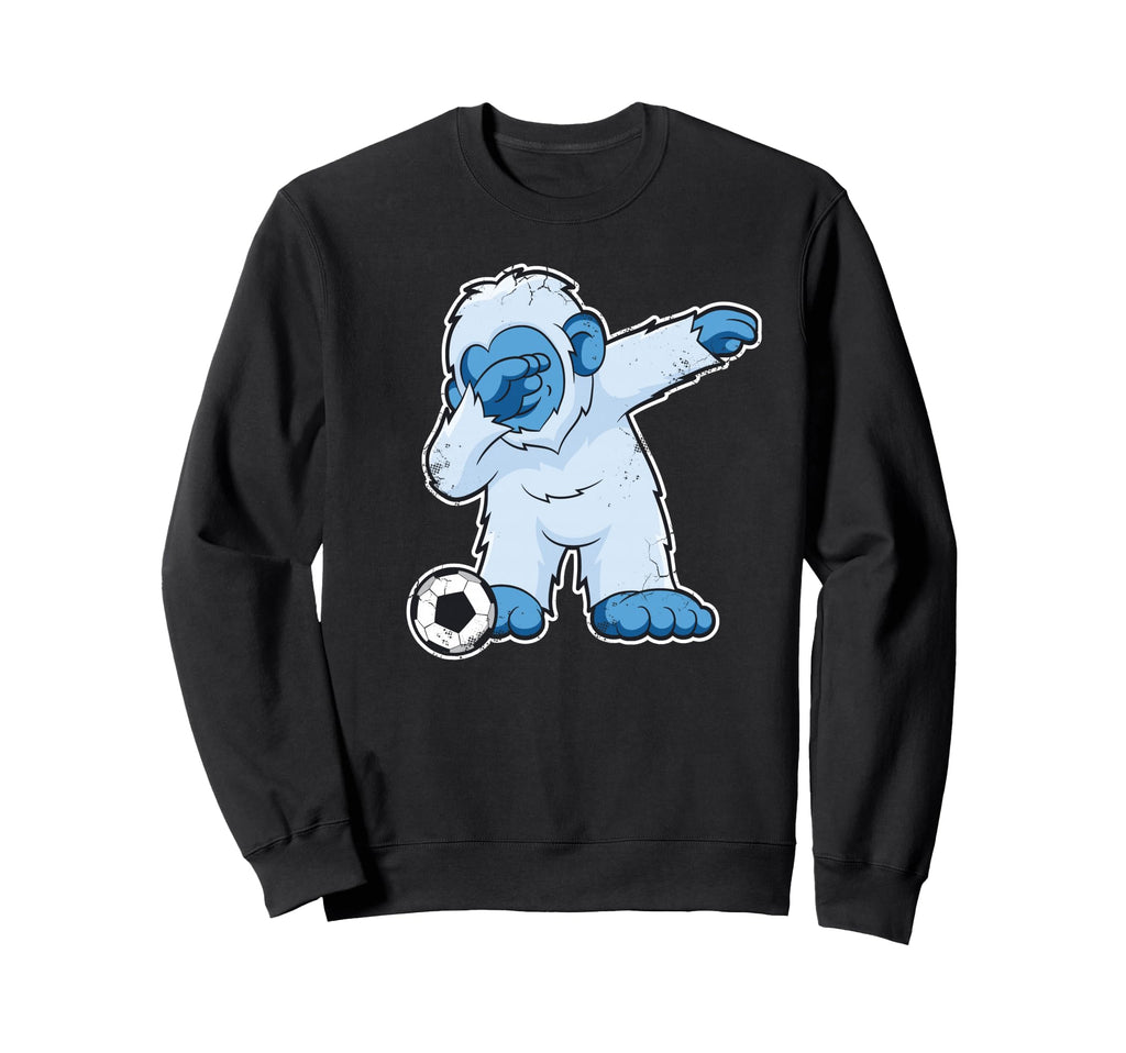 Soccer Dabbing Bigfoot Yeti Abominable Sweatshirt - Unique Graphic Unisex - T-Shirt, Sweatshirt, Hoodie