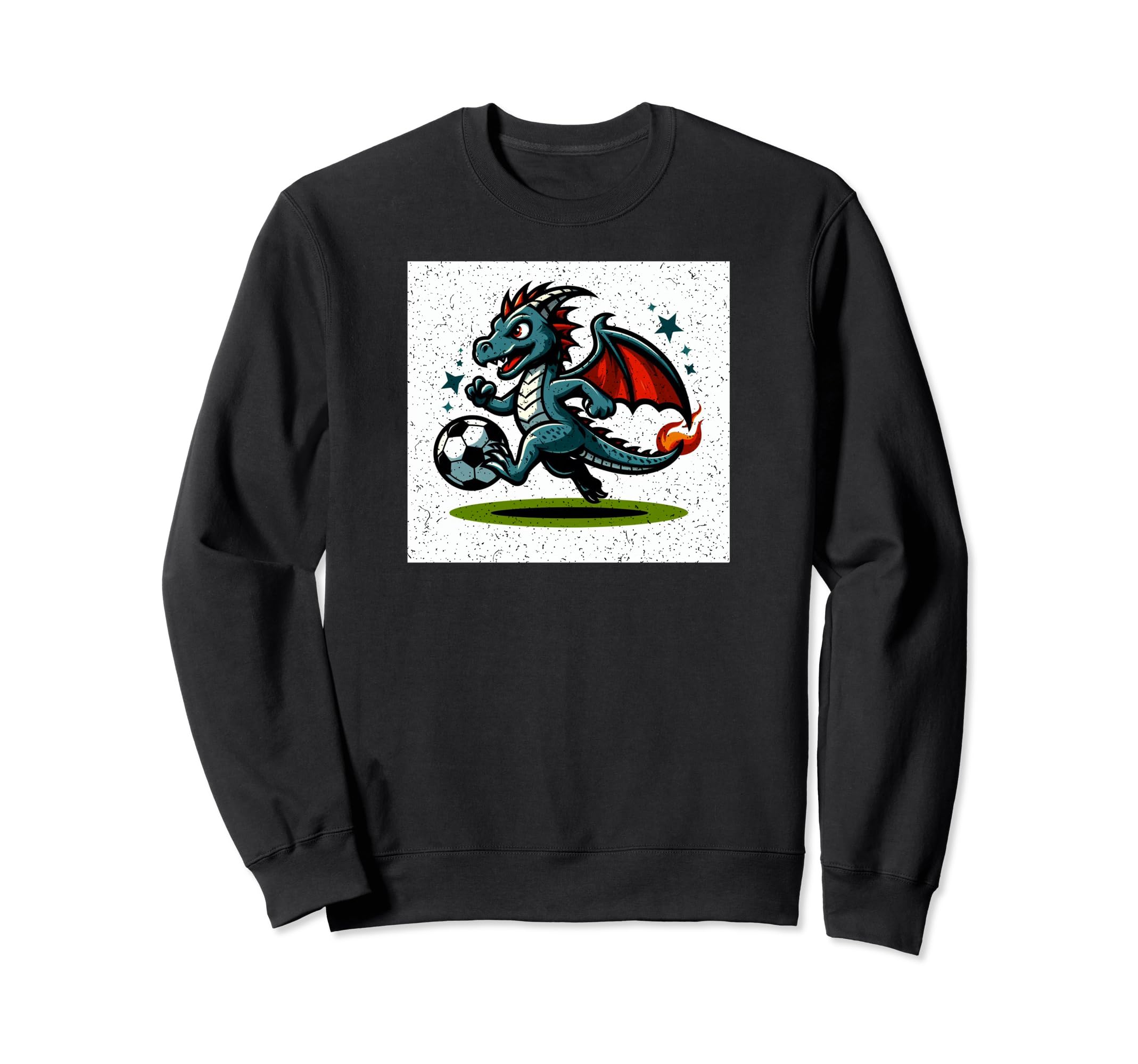 Dragon Loves Soccer Sweatshirt - Novelty Apparel for Adults - T-Shirt, Sweatshirt, Hoodie