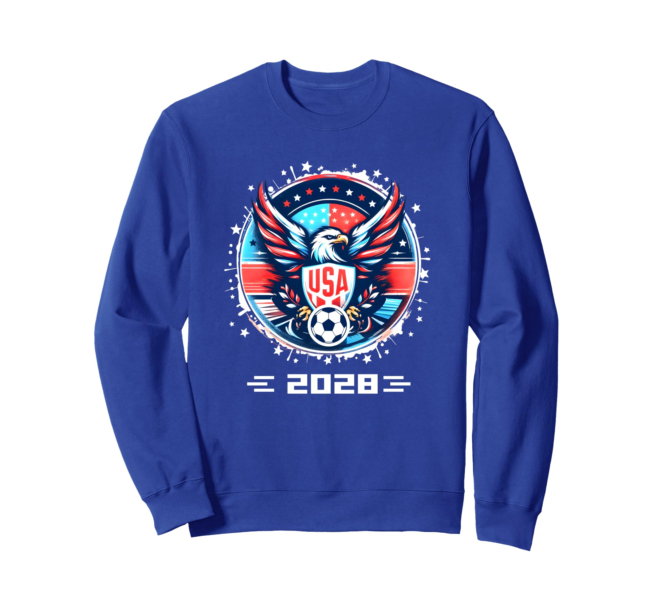 American Flag Soccer Soccer 2028 Sweatshirt - Unique Graphic for Adults - T-Shirt, Sweatshirt, Hoodie