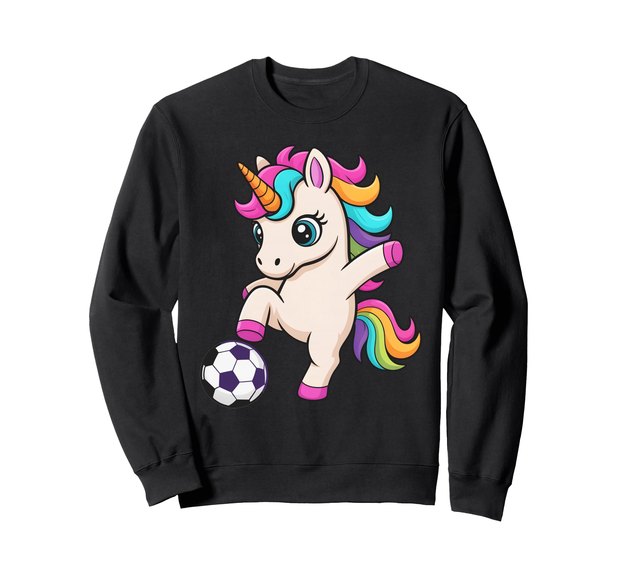 Funny Soccer Unicorn Just Who Loves Sweatshirt - Custom Art Print Unisex - T-Shirt, Sweatshirt, Hoodie