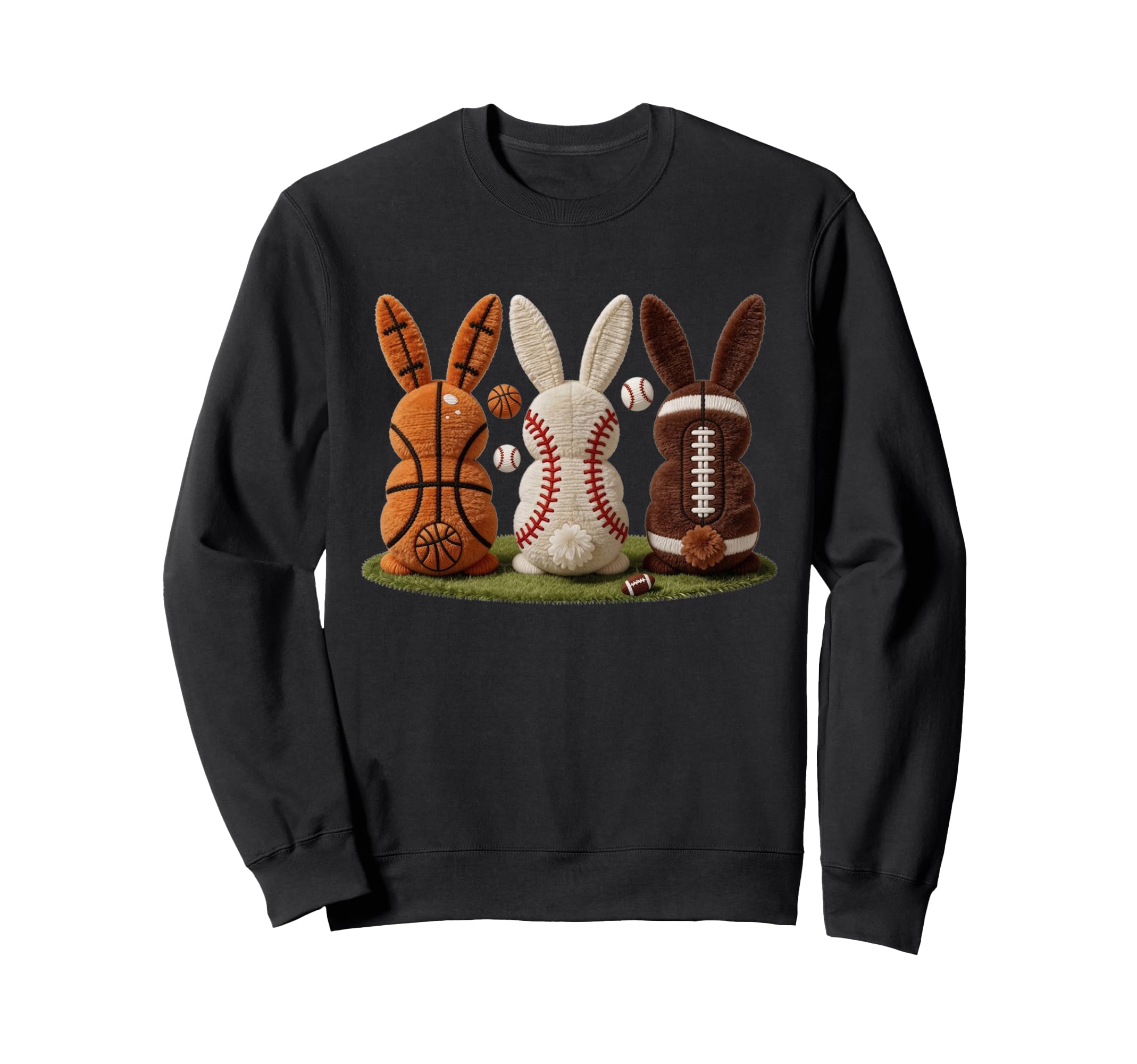 Easter Bunny Sports Basketball Sweatshirt - Minimalist Print Men Women - T-Shirt, Sweatshirt, Hoodie