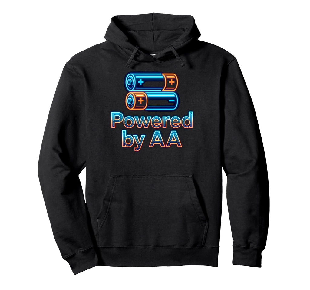 Powered Aa Arcade Lovers Gaming Hoodie - Streetwear Style for Adults - T-Shirt, Sweatshirt, Hoodie