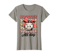 Groovy Soccer Coquette Bow Soccer T-Shirt - Novelty Apparel Men Women - T-Shirt, Sweatshirt, Hoodie