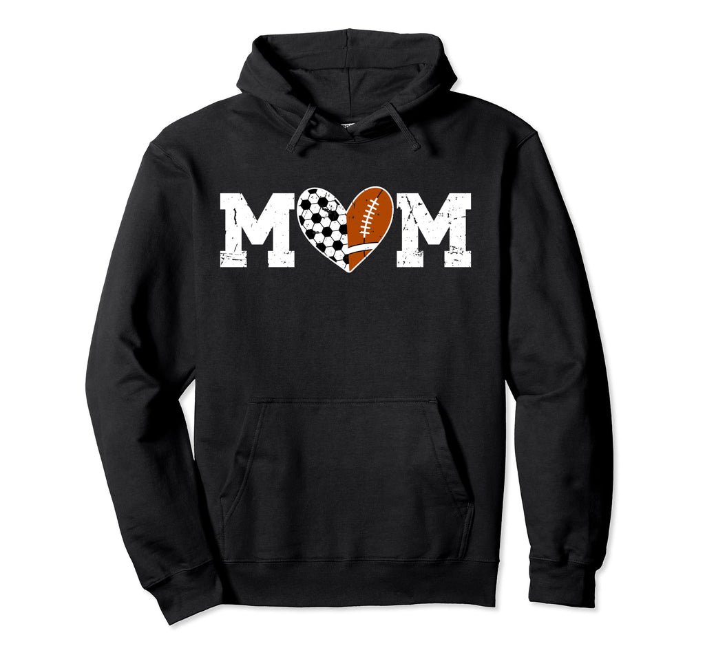 Football Soccer Mom Soccer Football Hoodie - Unique Graphic for Adults - T-Shirt, Sweatshirt, Hoodie
