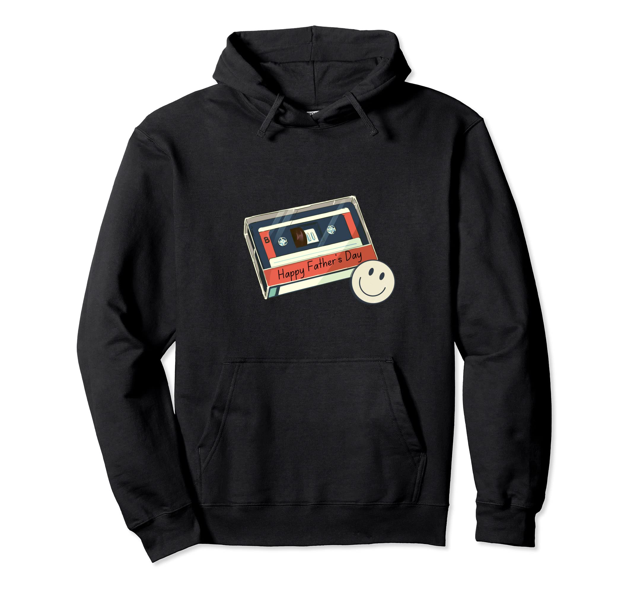 Cassette Tape Happy Fathers Day Hoodie - Casual Everyday Wear Unisex - T-Shirt, Sweatshirt, Hoodie