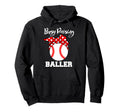 Busy Raising Baller Funny Baseball Mom Hoodie - Casual Everyday Wear Unisex - T-Shirt, Sweatshirt, Hoodie