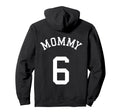 Mommy 6 Rugby Mother Soccer Hoodie - Fun Novelty Design for Adults - T-Shirt, Sweatshirt, Hoodie