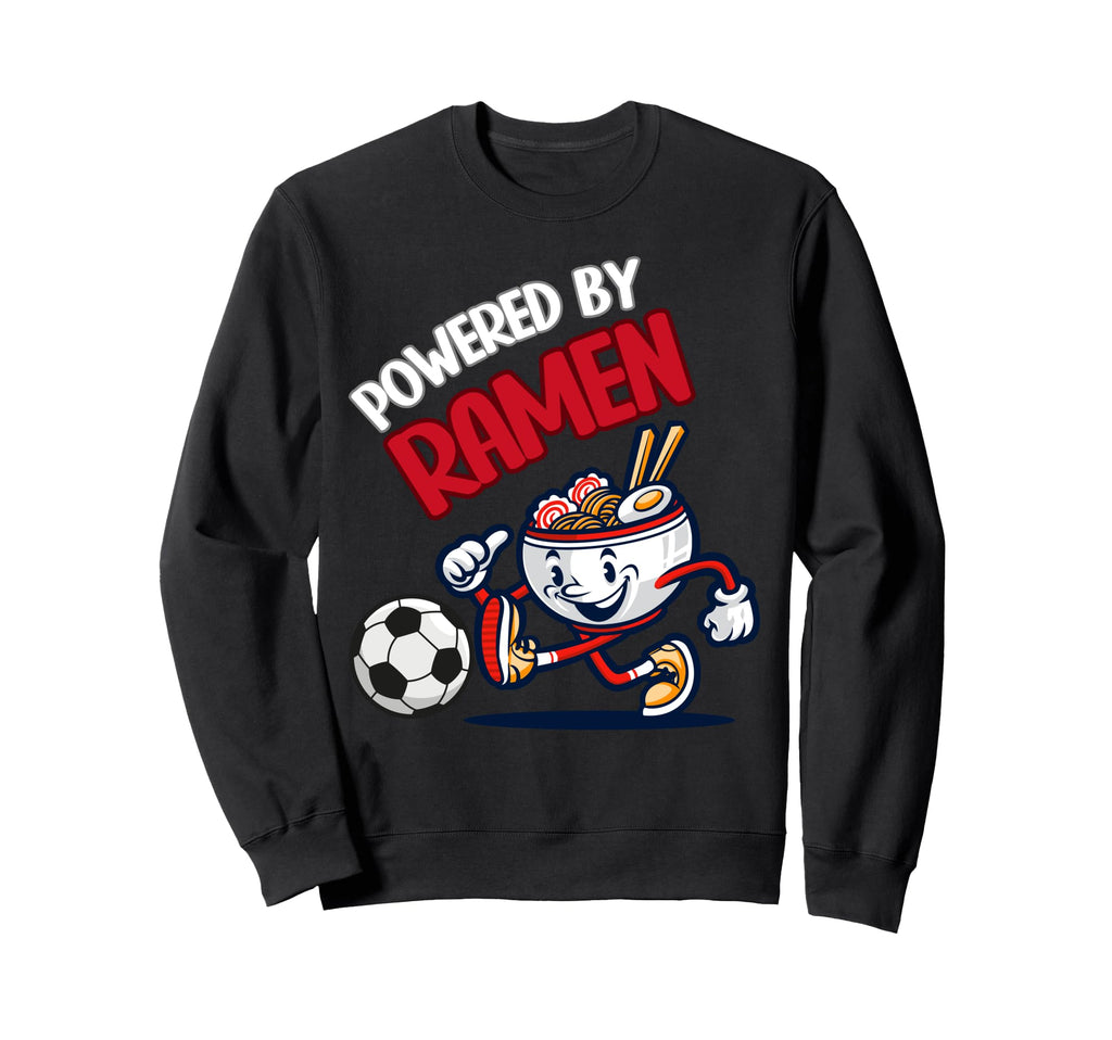 Powered Ramen Funny Ramen Bowl Sweatshirt - Novelty Apparel for Adults - T-Shirt, Sweatshirt, Hoodie