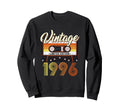 30 Years Old 1996 Cassette Tape Sweatshirt - Minimalist Print for Adults - T-Shirt, Sweatshirt, Hoodie