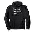 Dutch Soccer Beer Football Hoodie - Aesthetic Graphic for Adults - T-Shirt, Sweatshirt, Hoodie