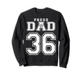 Number 36 Custom Proud Soccer Sweatshirt - Casual Everyday Wear for Adults - T-Shirt, Sweatshirt, Hoodie