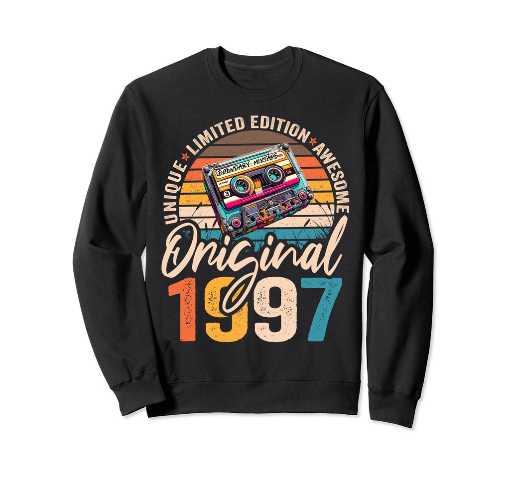 1997 27Th Birthday Cassette Tape Sweatshirt - Novelty Apparel for Adults - T-Shirt, Sweatshirt, Hoodie