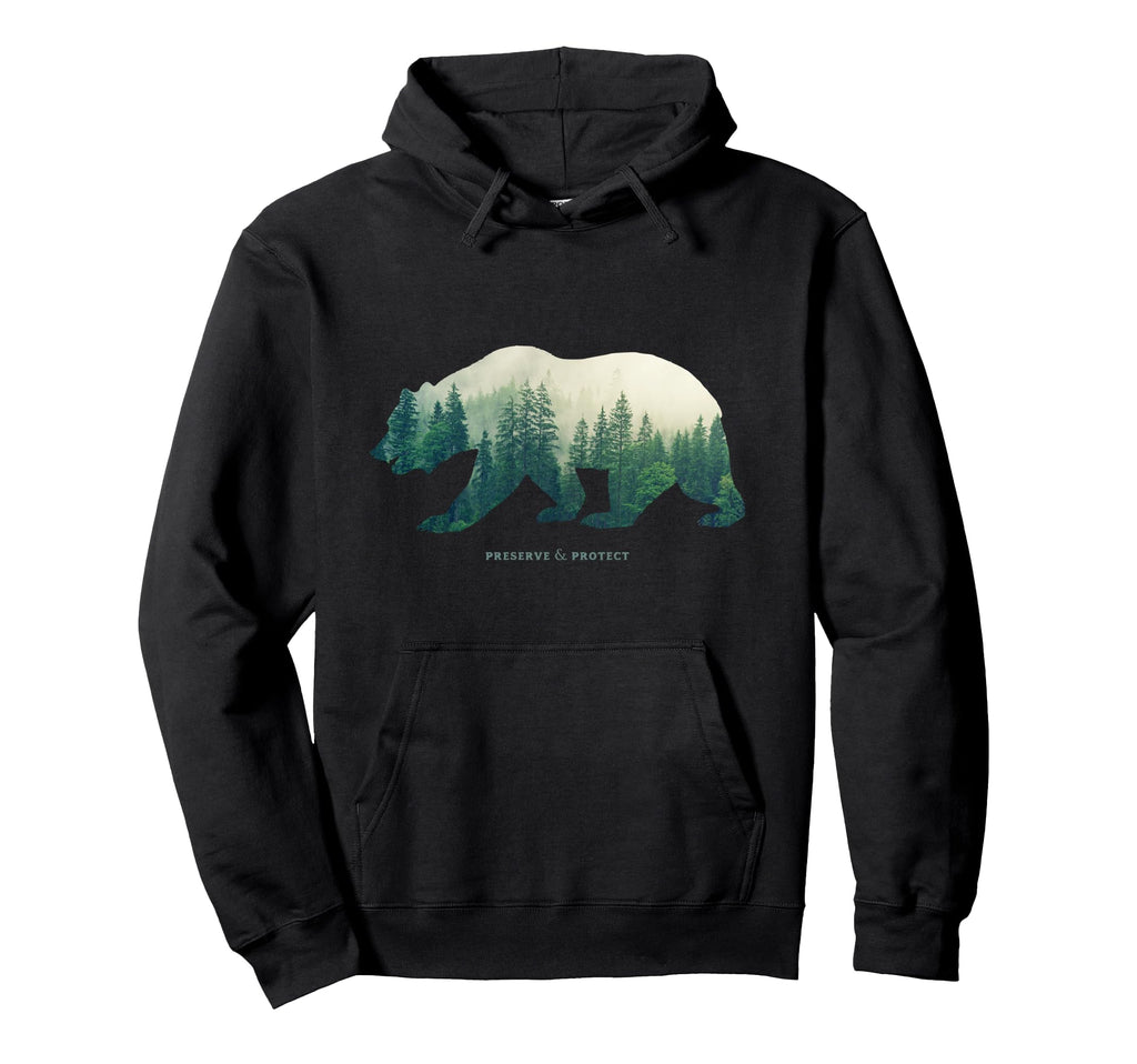 Preserve Protect National Park Bear Gift Hoodie - Custom Art Print Unisex - T-Shirt, Sweatshirt, Hoodie