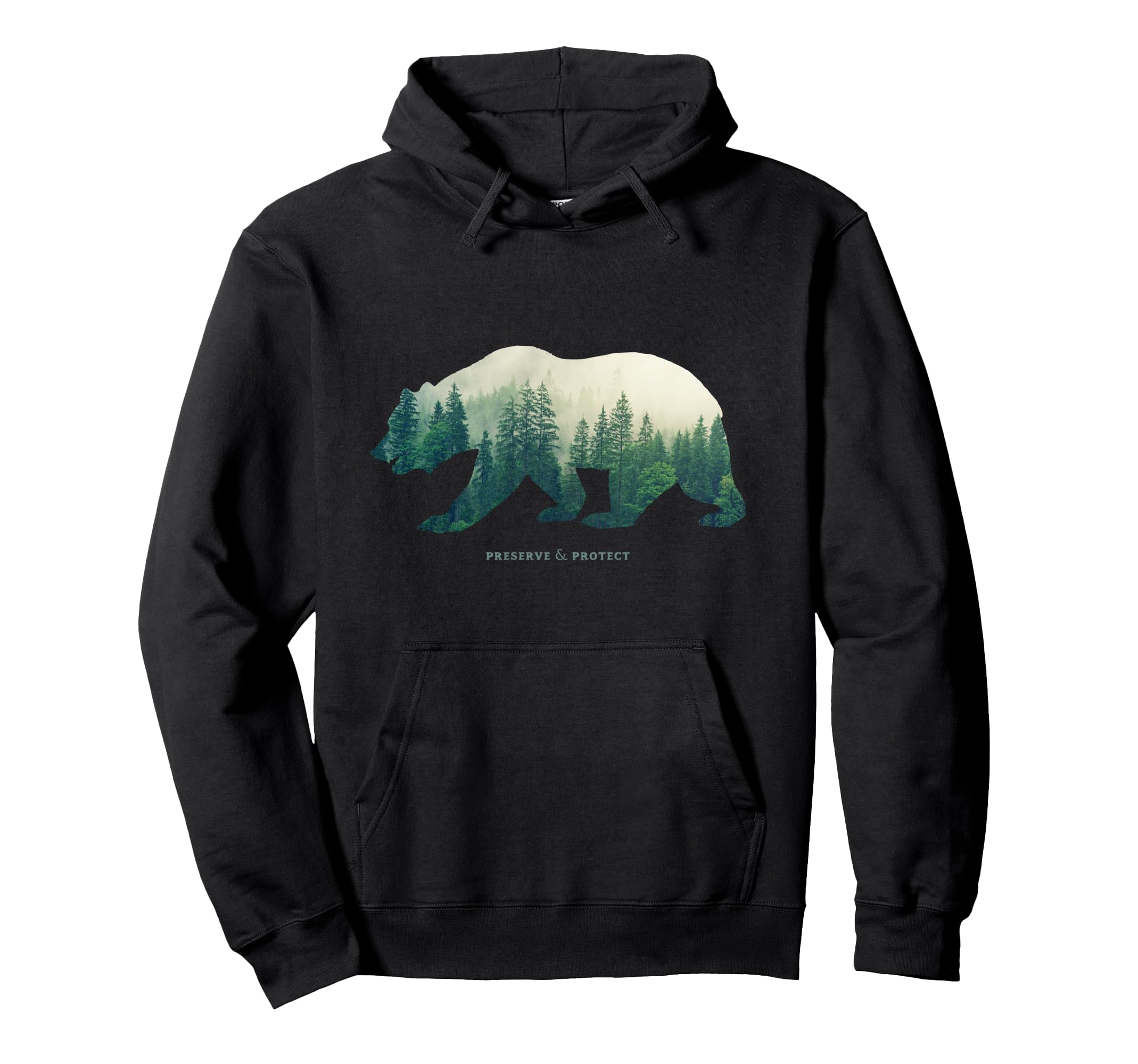 Preserve Protect National Park Bear Gift Hoodie - Custom Art Print Unisex - T-Shirt, Sweatshirt, Hoodie