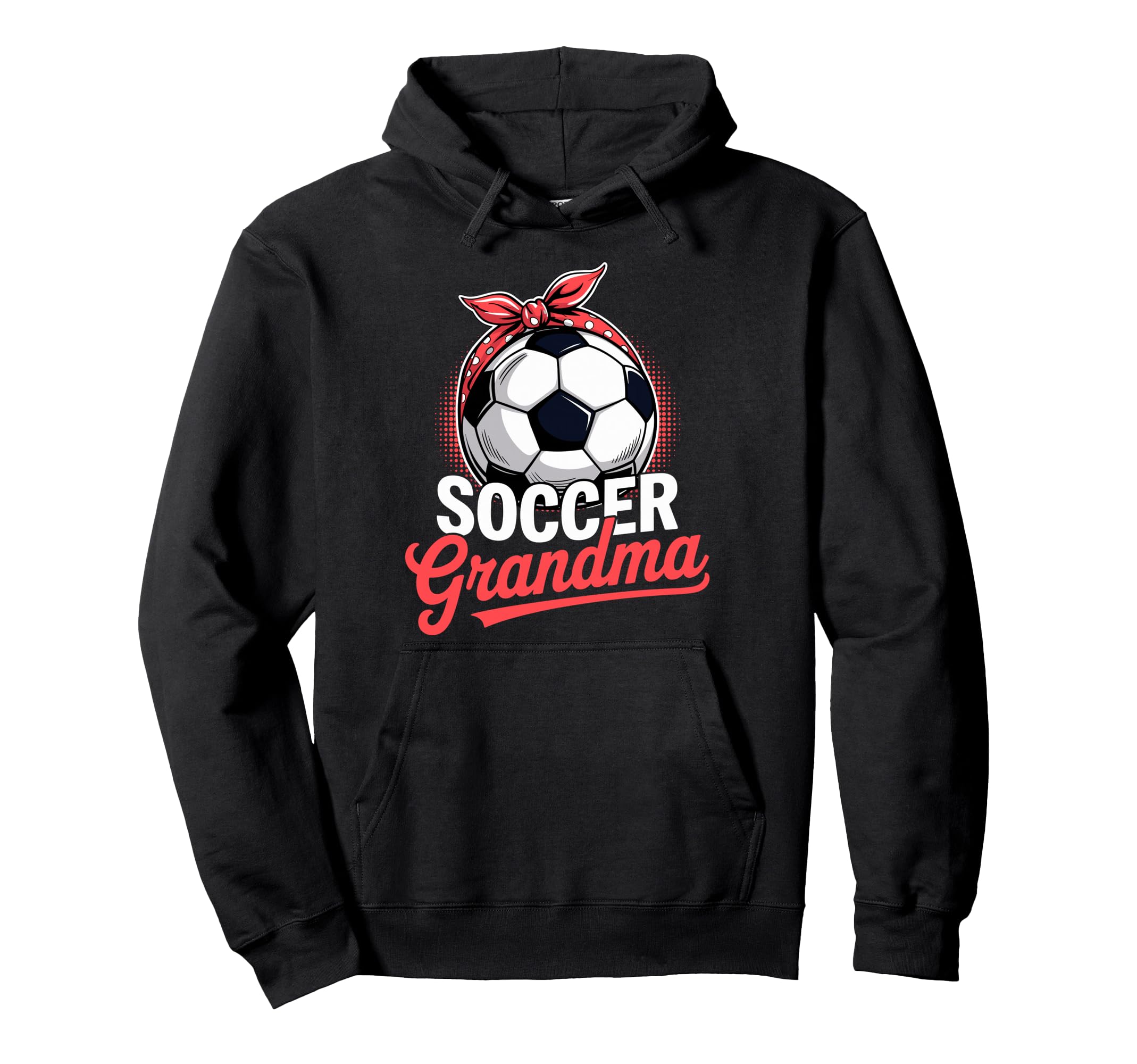 Soccer Football Player Grandma Fan Hoodie - Fun Novelty Design for Adults - T-Shirt, Sweatshirt, Hoodie