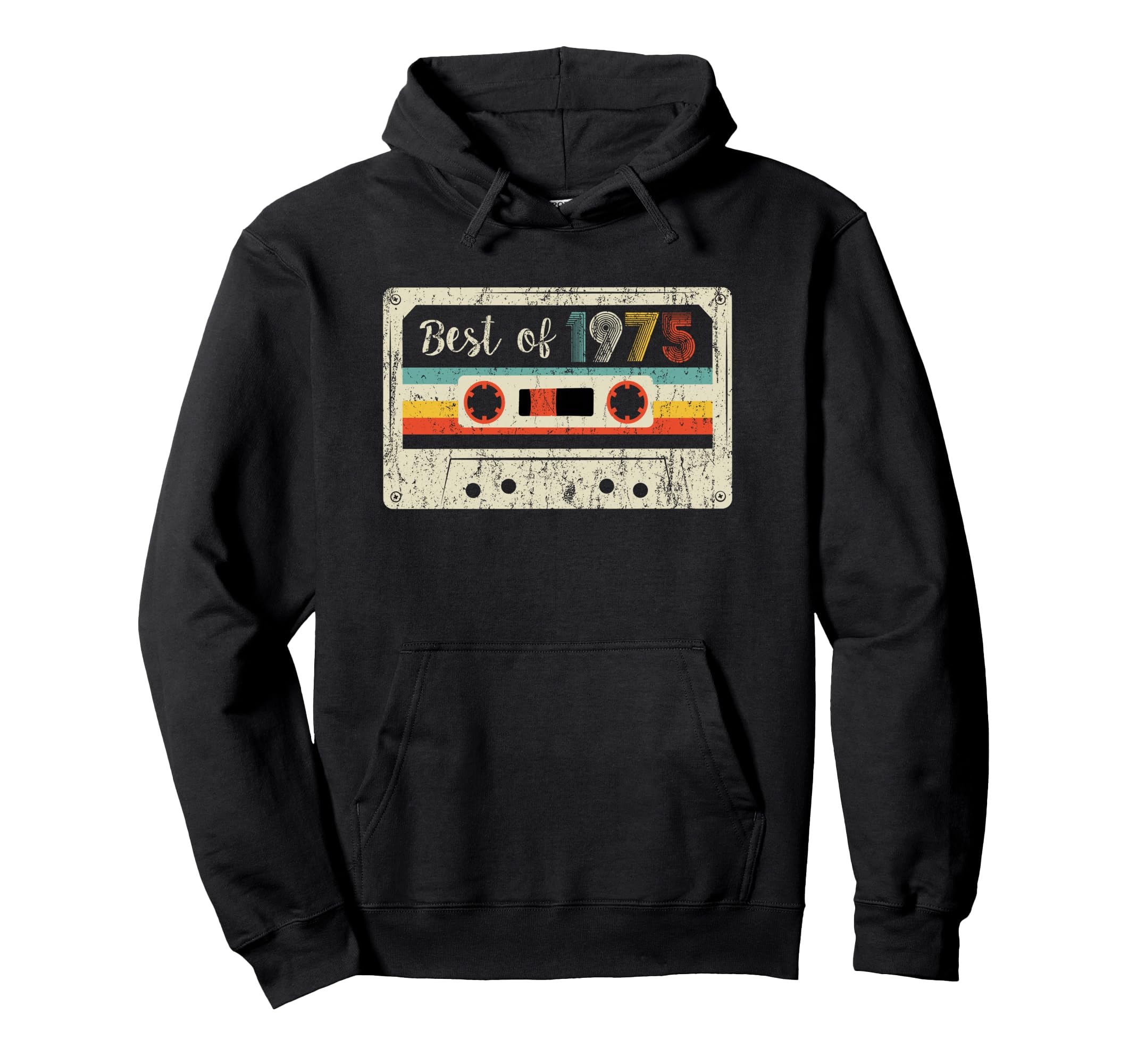 Best 1975 1975 Cassette Tape Birthday Hoodie - Novelty Apparel Unisex - T-Shirt, Sweatshirt, Hoodie