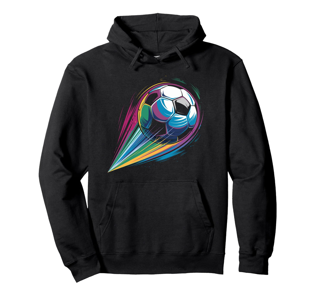 Colorful Soccer Silhouette Soccer Hoodie - Aesthetic Graphic Men Women - T-Shirt, Sweatshirt, Hoodie