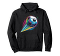 Colorful Soccer Silhouette Soccer Hoodie - Aesthetic Graphic Men Women - T-Shirt, Sweatshirt, Hoodie