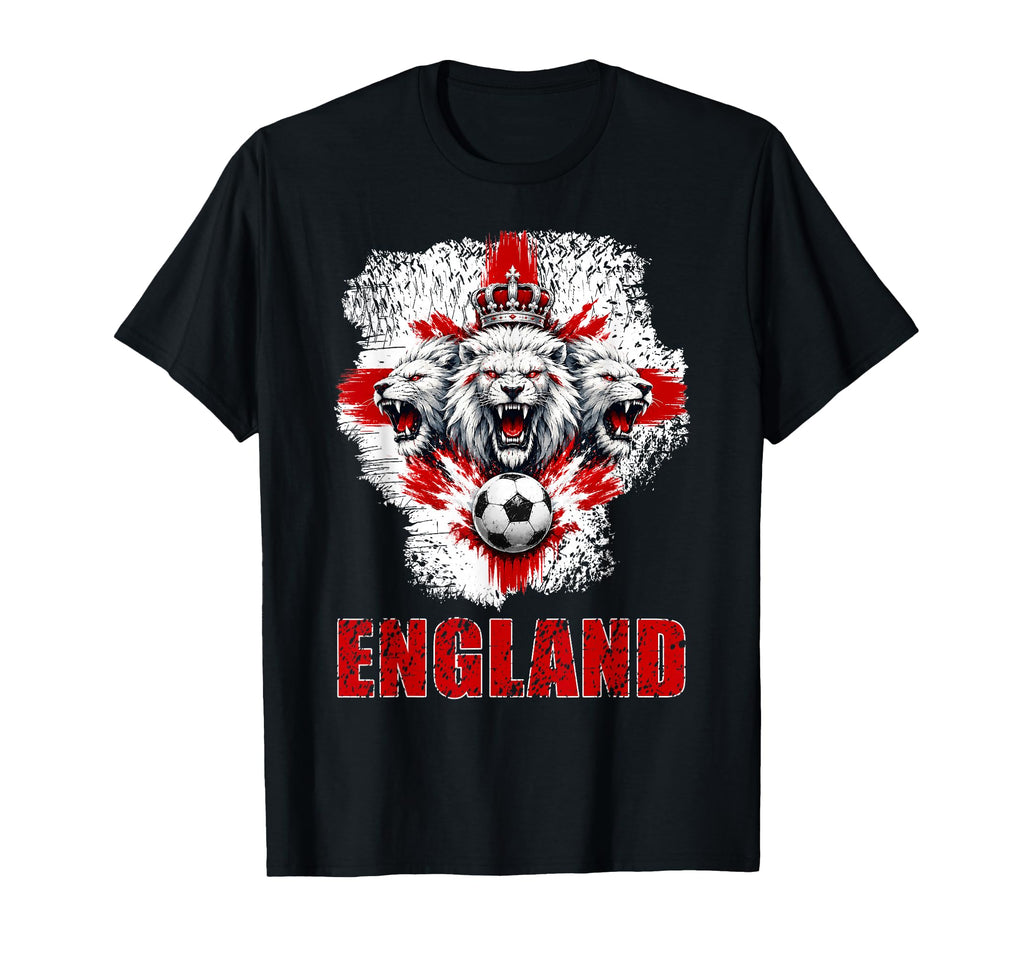England Football Lion Soccer Fan Artwork T-Shirt - Trendy Graphic Unisex - T-Shirt, Sweatshirt, Hoodie