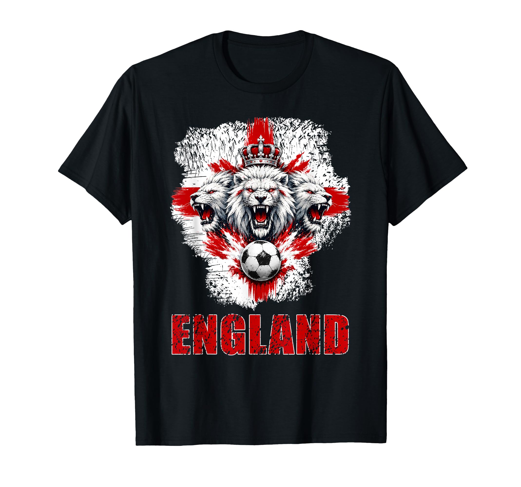 England Football Lion Soccer Fan Artwork T-Shirt - Trendy Graphic Unisex - T-Shirt, Sweatshirt, Hoodie