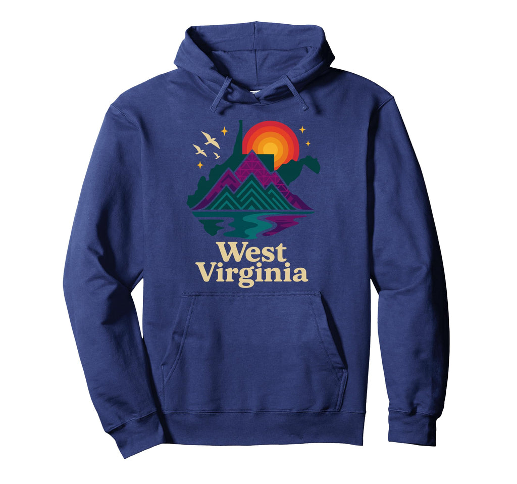 West Virginia Wv Day Sunrise Mountains Hoodie - Streetwear Style Unisex - T-Shirt, Sweatshirt, Hoodie