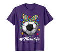 Messy Bun Soccer Ball Puzzle Asd Mom T-Shirt - Graphic Print Men Women - T-Shirt, Sweatshirt, Hoodie