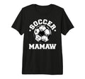 Soccer Mamaw Soccer Ball Distressed T-Shirt - Aesthetic Graphic Unisex - T-Shirt, Sweatshirt, Hoodie