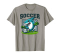 Soccer Shark Playing Soccer T-Shirt - Casual Everyday Wear Unisex - T-Shirt, Sweatshirt, Hoodie