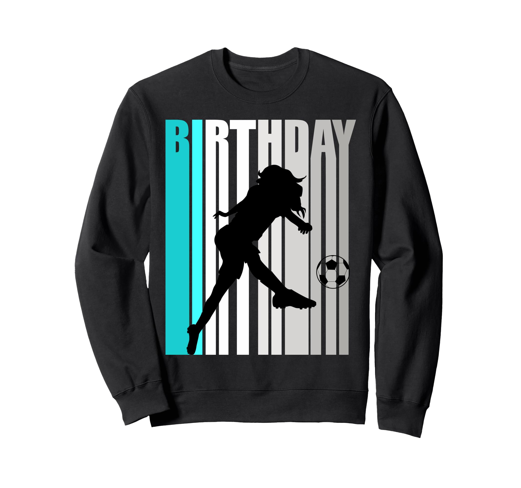 Orange Soccer Birthday Happy Sweatshirt - Casual Everyday Wear for Adults - T-Shirt, Sweatshirt, Hoodie