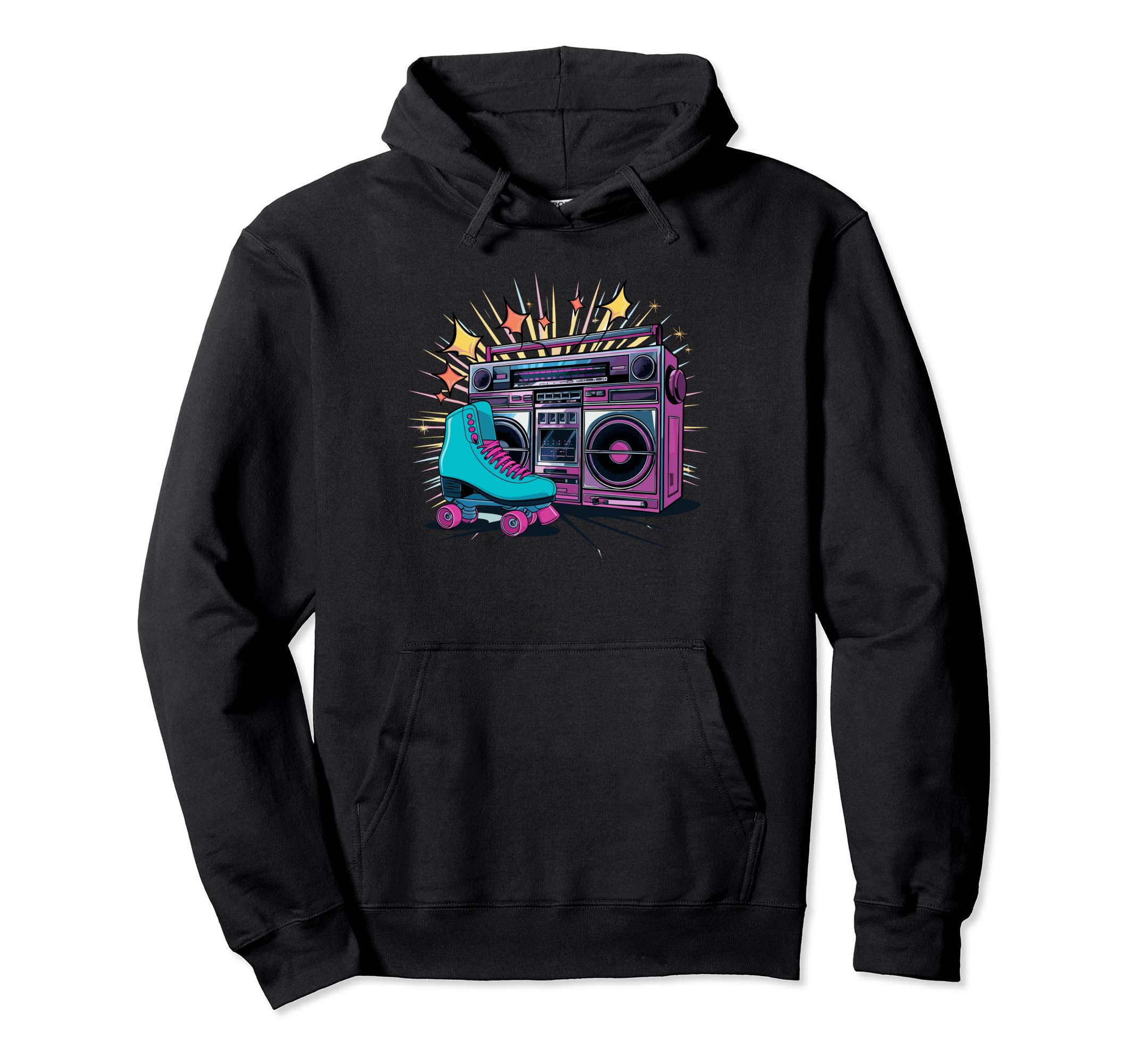 Rollerskates Funny 80S Roller Skating Hoodie - Casual Everyday Wear Unisex - T-Shirt, Sweatshirt, Hoodie