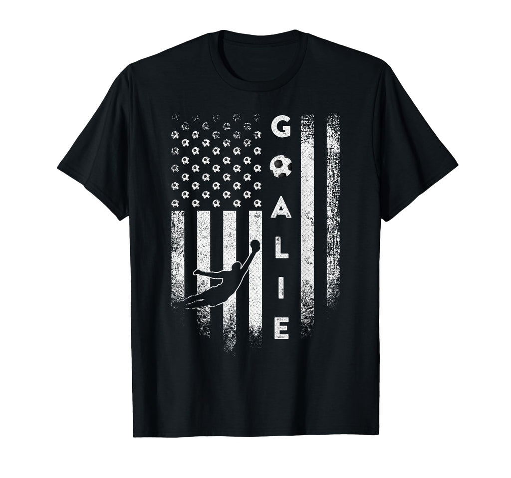 Usa Flag Soccer Goalie Football T-Shirt - Streetwear Style Men Women - T-Shirt, Sweatshirt, Hoodie
