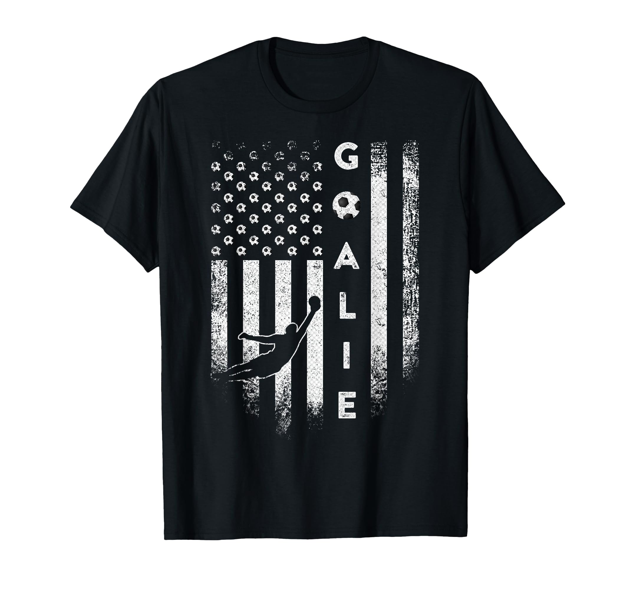 Usa Flag Soccer Goalie Football T-Shirt - Streetwear Style Men Women - T-Shirt, Sweatshirt, Hoodie