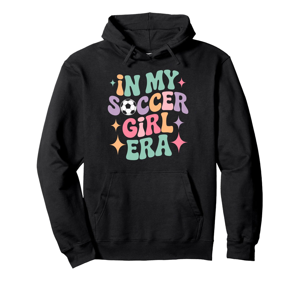 My Soccer Era Groovy Football Player Hoodie - Novelty Apparel for Adults - T-Shirt, Sweatshirt, Hoodie