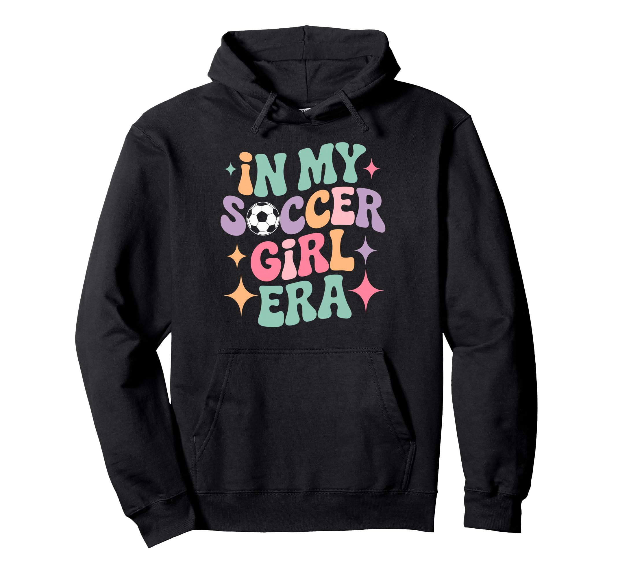 My Soccer Era Groovy Football Player Hoodie - Novelty Apparel for Adults - T-Shirt, Sweatshirt, Hoodie