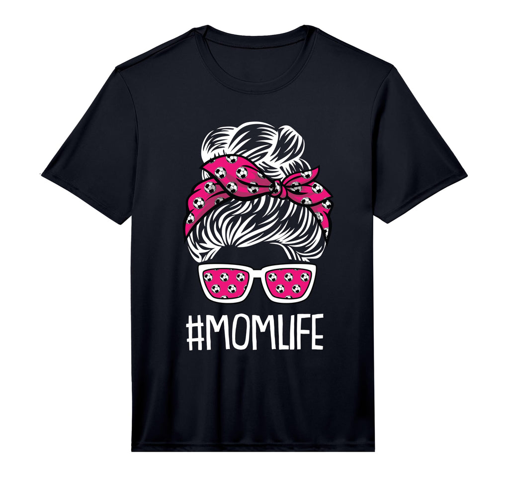 Mens Mom Life Mothers Day Soccer T-Shirt - Custom Art Print for Adults - T-Shirt, Sweatshirt, Hoodie