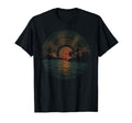 Summer Vinyl Sunset Vinyl Lp Record T-Shirt - Minimalist Print for Adults - T-Shirt, Sweatshirt, Hoodie