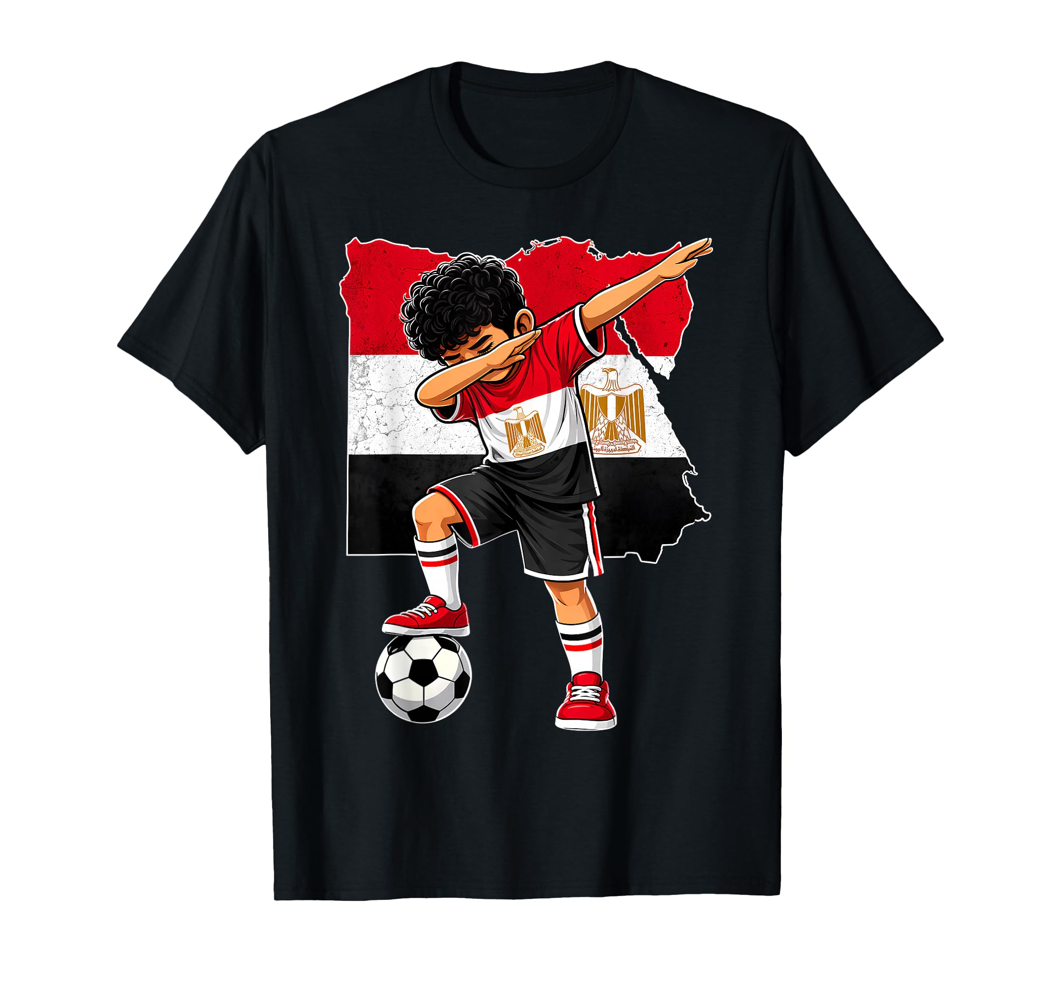Dabbing Soccer Egypt Jersey Egyptians T-Shirt - Graphic Print Men Women - T-Shirt, Sweatshirt, Hoodie